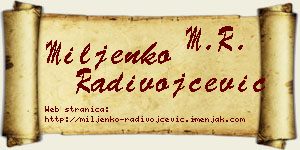 Miljenko Radivojčević vizit kartica